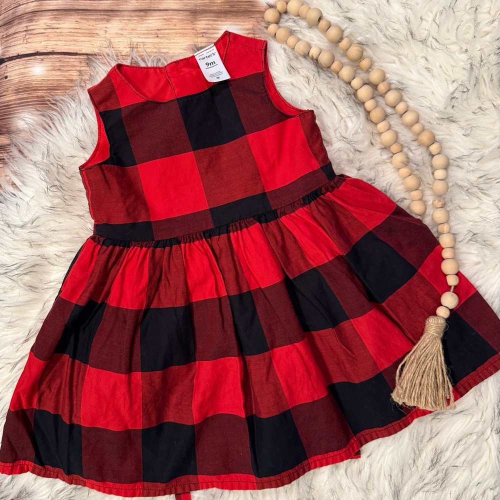 Carter’s Red and Black Plaid Kids Dress